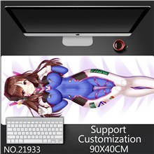 Anime Girl D.Va Extended Gaming Mouse Pad Large Keyboard Mouse Mat Desk Pad