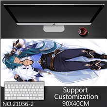 Anime Kaeya Extended Gaming Mouse Pad Large Keyboard Mouse Mat Desk Pad