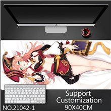 Anime Girl Yan Fei Extended Gaming Mouse Pad Large Keyboard Mouse Mat Desk Pad