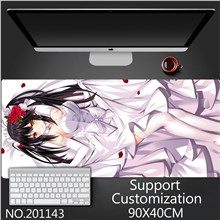 Anime Girl Tokisaki Kurumi Extended Gaming Mouse Pad Large Keyboard Mouse Mat Desk Pad