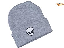 Anime Gray Alien Knitting Hat