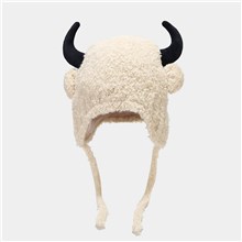 Cute Cow Winter Plush Hat