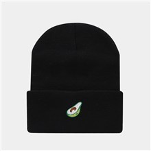Avocado Winter Black Knit Hat