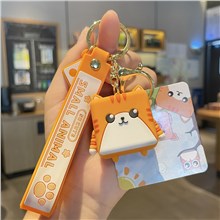 Anime Cute Cartoon Cat PVC Alloy Keychain Keyring