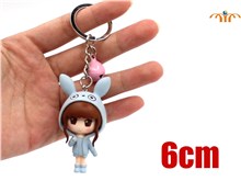Anime Girl PVC Keychain