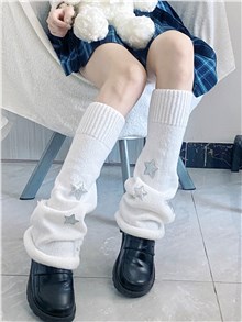 Girls Leg Warmer Socks Japanese Students Kawaii Lolita Socks Cosplay Cartoon Warm Thigh High Socks