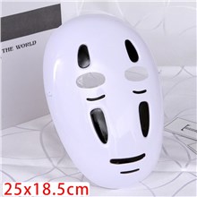 Japan Anime No Face man PVC Mask Halloween Cosplay