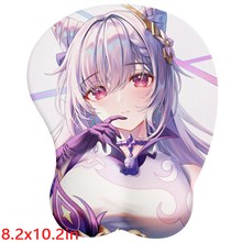 Anime Girl Keqing 3D Mousepad Anime Mouse Pad with Wrist Rest
