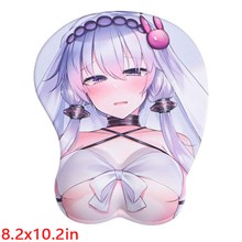 Anime Girl 3D Mousepad Anime Mouse Pad with Wrist Rest