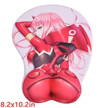Anime Girl Zero Two 3D Mousepad Anime Mouse Pad with Wrist Rest