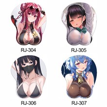 Anime Sexy Girl Ganyu 3D Mousepad Anime Mouse Pad with Wrist Rest