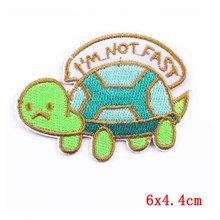Funny Cute Turtle Embroidered Badge Patch