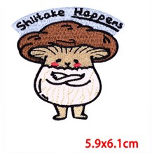 Funny Cute Mushroom Embroidered Badge Patch