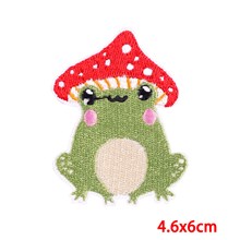 Funny Mushroom Frog Embroidered Badge Patch