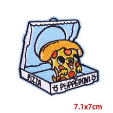 Cute Funny Pizza Embroidered Badge Patch