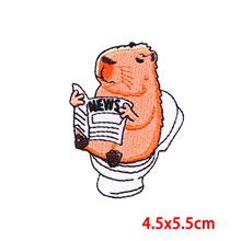 Funny Cute Capybara Embroidered Badge Patch