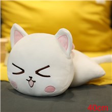 Cute White Cat Stuffed Soft Plush Doll Animal Toy