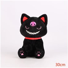 Halloween Black Pirate Cat Stuffed Soft Plush Doll Animal Toy