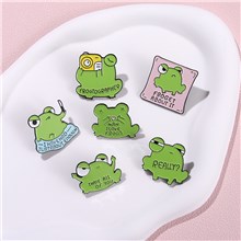 Anime Frog Brooch Enamel Pin Set