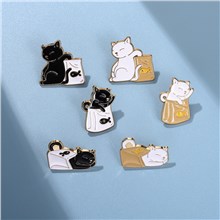 Anime Cat Brooch Enamel Pin Set