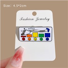 Social Maood Pin Enamel Mood Brooches for Self-Expression and Fashionable Style