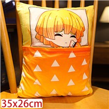 Anime Agatsuma Zenitsu Plush Pillow Soft Plush Toy Cushion Pillow