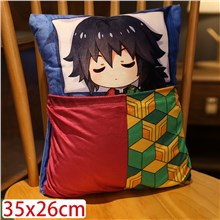 Anime Tomioka Giyuu Plush Pillow Soft Plush Toy Cushion Pillow