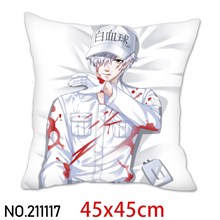Japan Anime White Blood Cell Pillowcase Cushion Cover