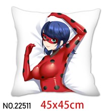  Anime Girl Marinette Dupain-Cheng Ladybug Pillowcase Cushion Cover