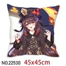 Japan Anime Girl Hu Tao Pillowcase Cushion Cover