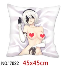 Japan Anime Girl 2B Pillowcase Cushion Cover