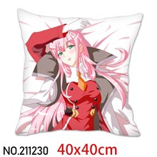 Japan Anime Zero Two Pillowcase Cushion Cover