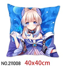 Japan Anime Girl Sangonomiya Kokomi Pillowcase Cushion Cover
