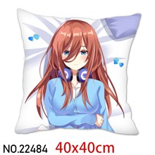 Japan Anime Girl Nakano Miku Pillowcase Cushion Cover