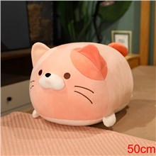 Pink Cat Cartoon Plush Pillow Soft Plush Toy
