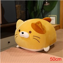 Yellow Cat Cartoon Plush Pillow Soft Plush Toy
