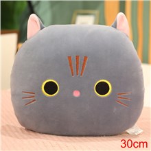Grey Cat Cartoon Plush Pillow Soft Plush Toy