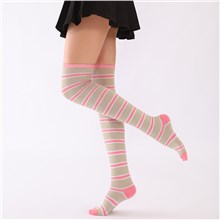 Womens Stripe Long Boot Stockings Over Knee Thigh Sock
