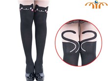 Anime Women's Leggings Tattoo Socks Sexy Sheer Pantyhose Tights Pants