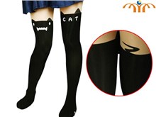 Anime Women's Leggings Tattoo Socks Sexy Sheer Pantyhose 
