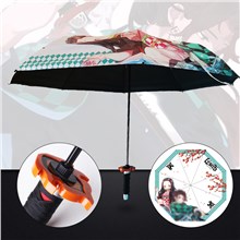 Japan Anime Kamado Tanjirou Samurai Sword Umbrella Ninja Katana Samurai Umbrella