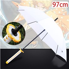 Japan Anime Agatsuma Zenitsu Samurai Sword Umbrella Ninja Katana Samurai Umbrella