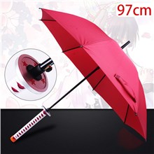 Japan Anime Tsuyuri Kanao Red Samurai Umbrella Ninja Katana Samurai Umbrella