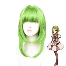 Anime Girl Nanamine Sakura Green Wig Cosplay