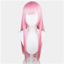Anime Girl Ram Long Pink Wig Cosplay