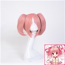 Anime Kaname Madoka Pink Wig Cosplay