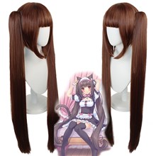 Anime Girl Chocolate Two Pigtails Wig Cosplay