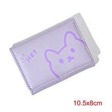 Cute Rabbit Pattern PU Purple Wallet