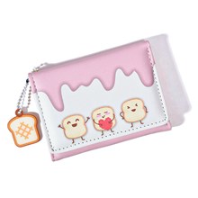 Cute Toast Pink PU Wallet