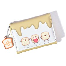 Cute Toast Yellow PU Wallet
